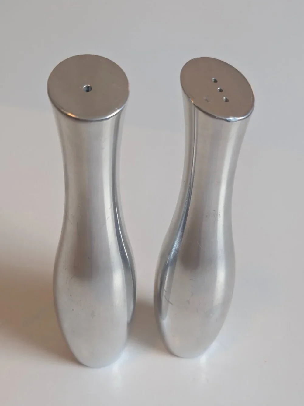 Nambe Studio Salt and Pepper Shakers